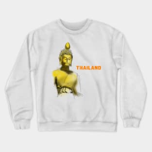 Giant Buddha Statue In Thailand | T-Shirt | Apparel | Hydro | Stickers Crewneck Sweatshirt